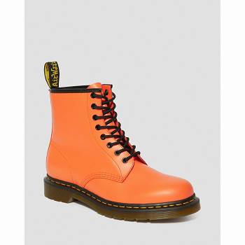 Dr Martens 1460 Smooth Kožené Lace Up - Oranzove Cizmy Damske, DR0217